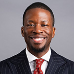 A portrait of David Adeleye